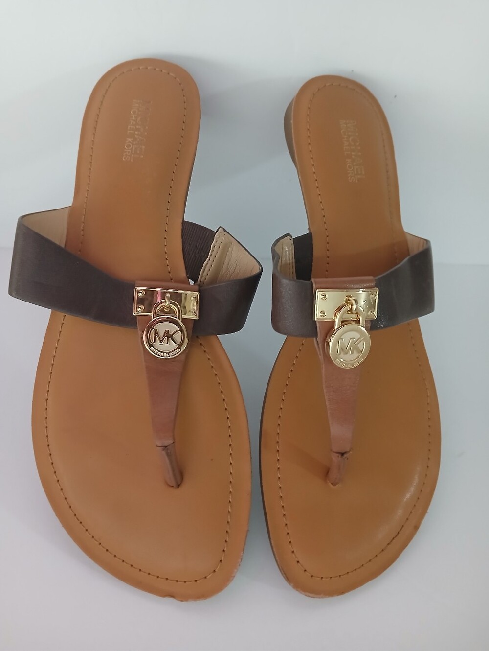 MK Hamilton Slipon Flat Thong Sandals Sz:8